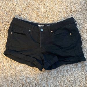 Denim Shorts, Black, 8/29